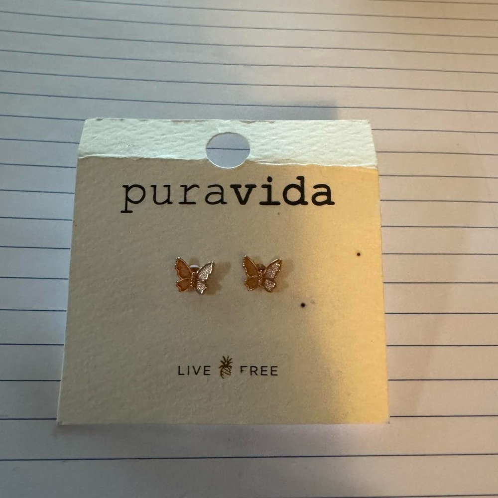 Pura Vida Rose Gold Plated Earrings